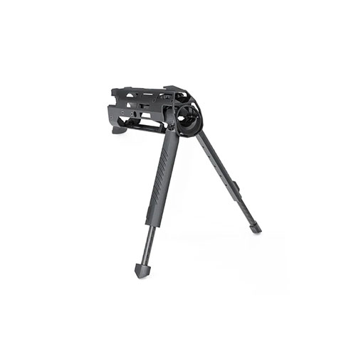 Der BLK LBL Bipod bietet eine innovative Barrel-Through-Konstruktion für mehr Stabilität, flüssige Bewegungen und leichtes Falten der Beine für maximale Flexibilität.